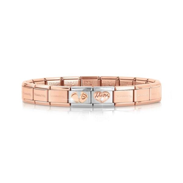 Bracciale Composable Classic Piedini e Mamma