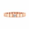 Bracciale Composable GLAM Cuore Glitter Oro rosa